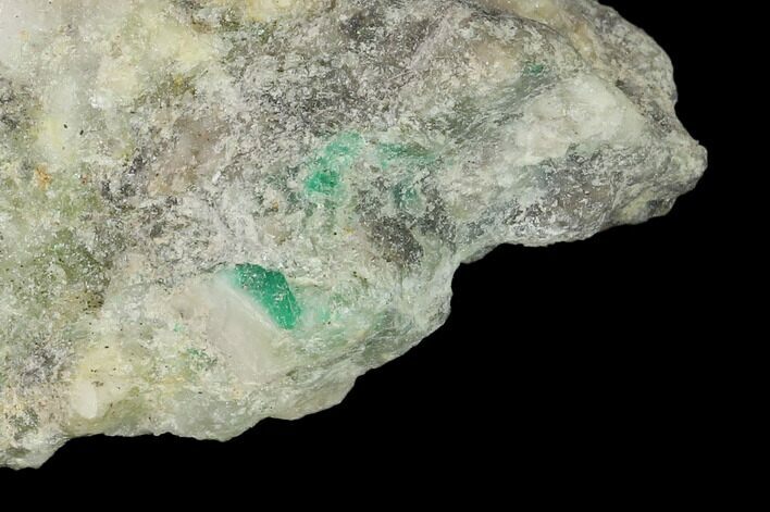 Beryl (Var Emerald) in Calcite - Khaltoru Mine, Pakistan #138921